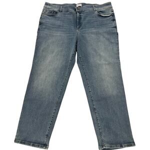 Lane Bryant Women's Sz 28 Jeans Flex Magic Waistband Hight Rise Tighter Tummy